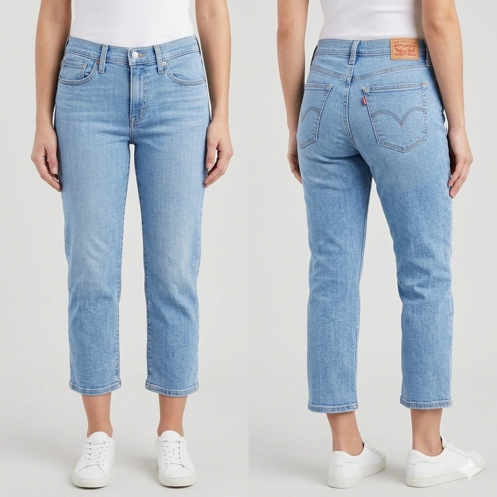 Levi's 311 Shaping Skinny Capri Women 27 Light Blue Denim Jeans 3449-0000
